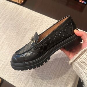 Madewell Lugsole Loafer: Bradley hardware in croc Embossed Leather.